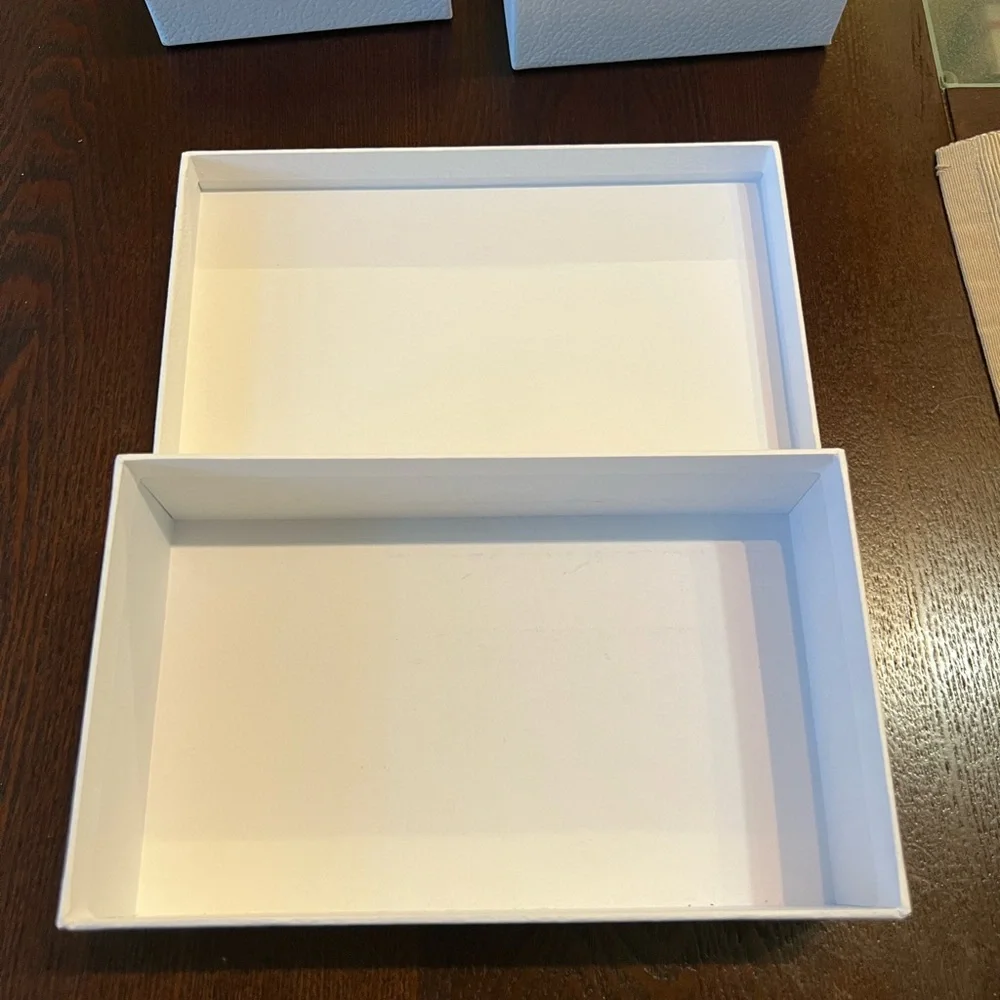 Dior Luxurious White Boxes with Gold Accents